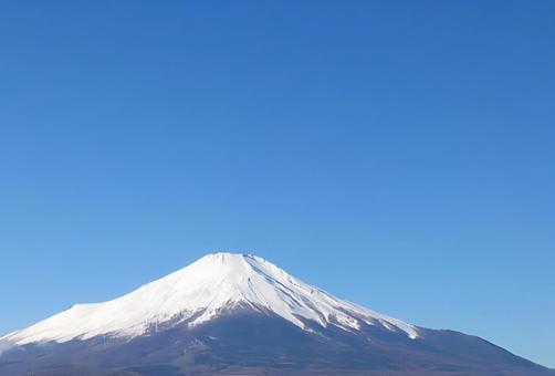 雲ひとつない　富士山 富士山,山,風景の写真素材
