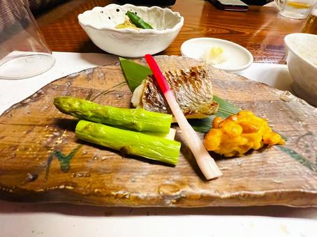 和食 和食 焼き魚,焼き物,和食の写真素材