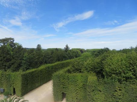 ヴェルサイユ（ベルサイユ）宮殿の庭園 ヴェルサイユ宮殿,バロック建築,建造物の写真素材