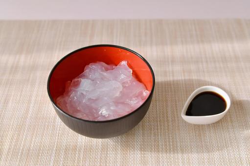 葛きり 葛きり 葛きり,和菓子,黒蜜の写真素材