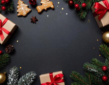 クリスマスのテキストスペース クリスマスのテキストスペースの写真