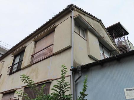 古アパート 廃屋,住宅,昭和の写真素材