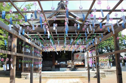 長岡金峯神社と風鈴 長岡金峯神社と風鈴の写真