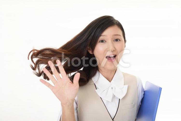 女性　ビジネスウーマン　驚く 女性,ビジネスウーマン,仕事の写真素材