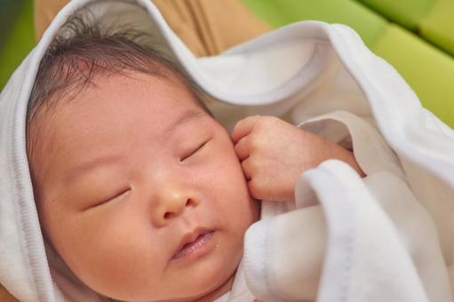 Sleeping face of a newborn during sleep, bebek, bebek, nen'ne, JPG