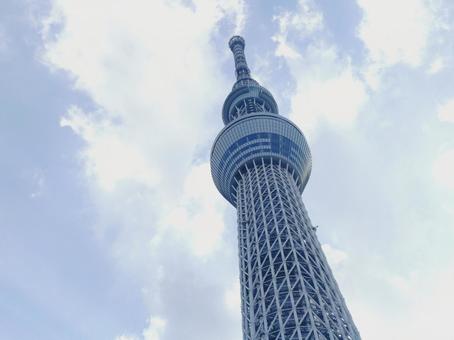 東京スカイツリー 東京スカイツリー スカイツリー,空,タワーの写真素材
