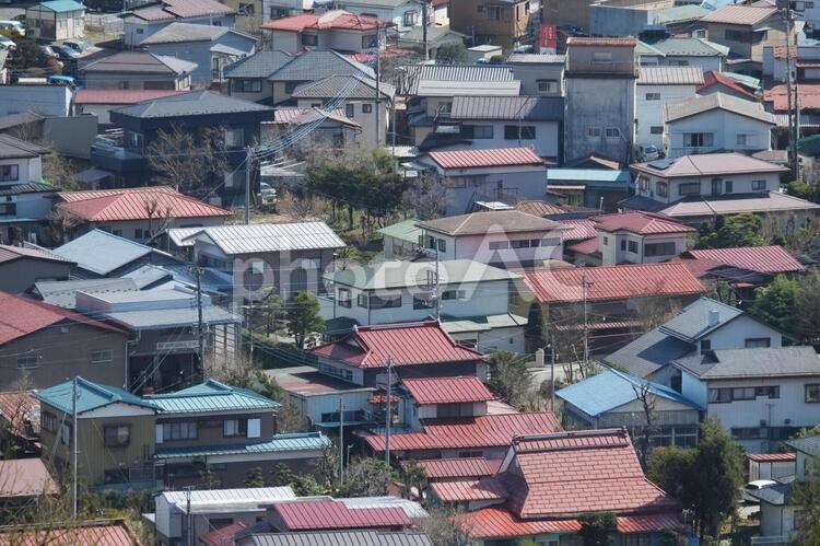 住宅街 住宅街,展望,遠望の写真素材