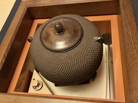 茶釜② 鉄瓶,炉壇,茶道の写真素材