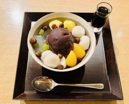 白玉あんみつ お菓子,スイーツ,デザートの写真素材