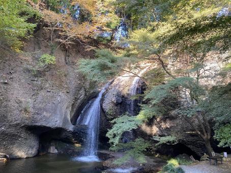 茨城県大子町 月待の滝 茨城県大子町 月待の滝 茨城県,パワースポット,滝の写真素材