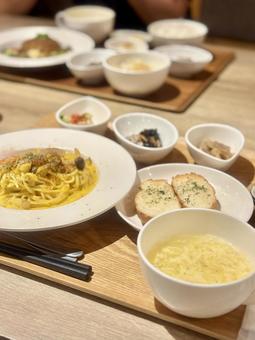 パスタセット パスタセット パスタ,スパゲッティ,スパゲティの写真素材