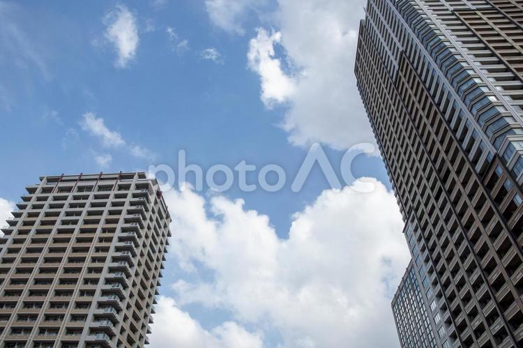 空 青空,空,雲の写真素材