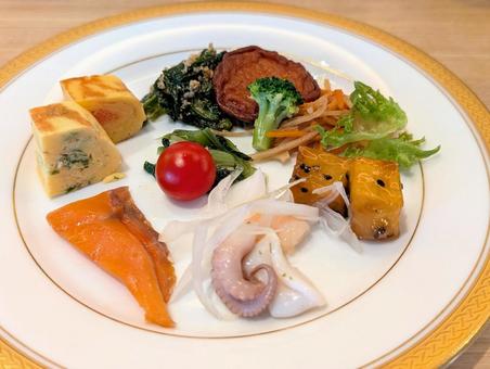ホテルのモーニング レストランの朝食 ホテルのモーニング レストランの朝食 モーニング,ブッフェ,朝食の写真素材