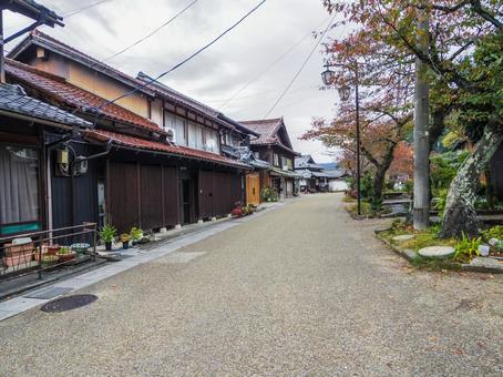 【滋賀県】米原市・中山道 醒井宿 醒井宿,中山道,宿場町の写真素材