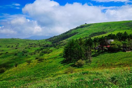 八ヶ岳連峰の霧ヶ峰高原の車山の写真