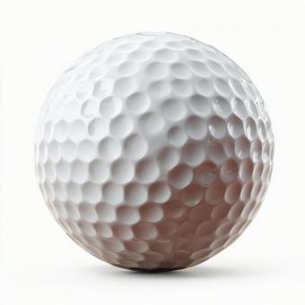 純粋な白さが際立つ、孤立したゴルフボール 純粋な白さが際立つ、孤立したゴルフボールの写真