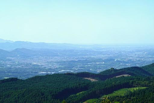 添田町の遠景 添田町の遠景の写真