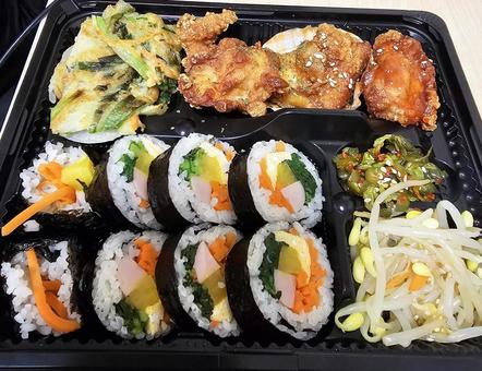 テイクアウトキンパ弁当 テイクアウトキンパ弁当 キンパ,キンパ弁当,テイクアウトの写真素材