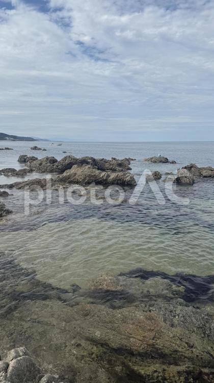 新潟県の海景色1 新潟県,新潟,海の写真素材
