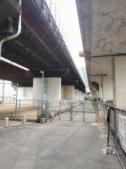 街並み 立ち入り禁止エリア 街並み 立ち入り禁止エリア 街並み,立ち入り禁止,フェンスの写真素材