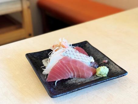 お刺身 刺身４点盛り,刺身,お刺身の写真素材