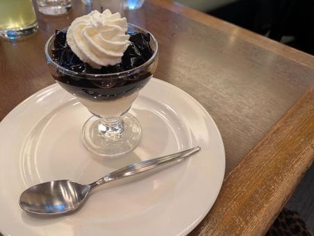コーヒーゼリー コーヒーゼリー,食事,ランチの写真素材
