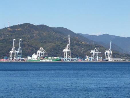 清水港 ガントリークレーン,清水港,クレーンの写真素材