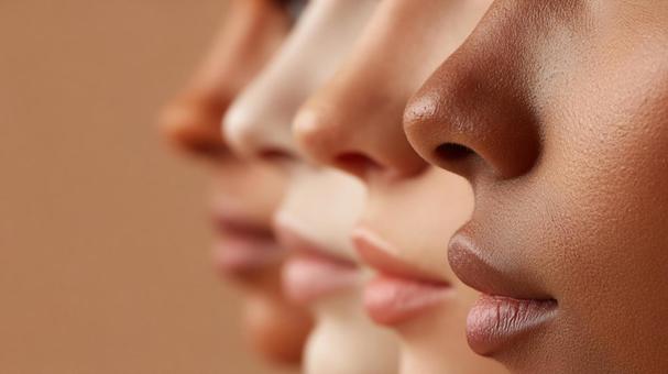 肌の質感と鼻の多様性 肌の質感と鼻の多様性の写真