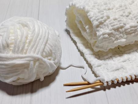 編み物 編み物,あみもの,毛糸の写真素材