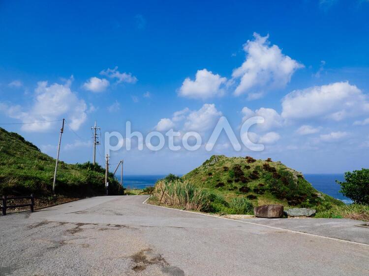 平久保崎付近の風景 平久保崎,岬,石垣島の写真素材