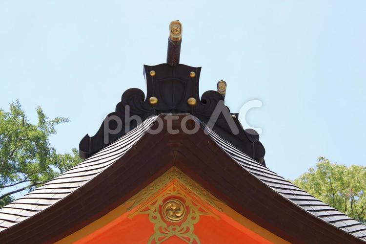 福岡市の住吉神社本殿 住吉神社,福岡市,参拝の写真素材