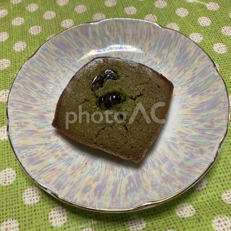 抹茶のスイーツ〜フィナンシェ 抹茶,小豆,フィナンシェの写真素材