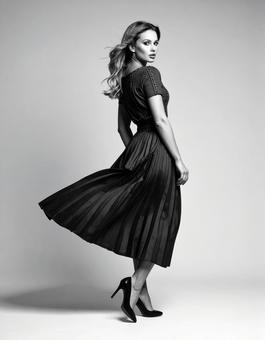 ファッションポートレート黒いドレス ファッションポートレート黒いドレスの写真