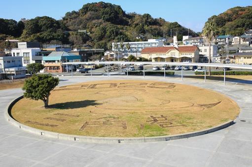 熊本県宇城市 海のピラミッドから見た風景 熊本県宇城市 海のピラミッドから見た風景 海のピラミッド,ピラミッド,三角形の写真素材
