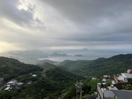 九彬海景停車場 九彬海景停車場 台湾,老朽化,昔の写真素材