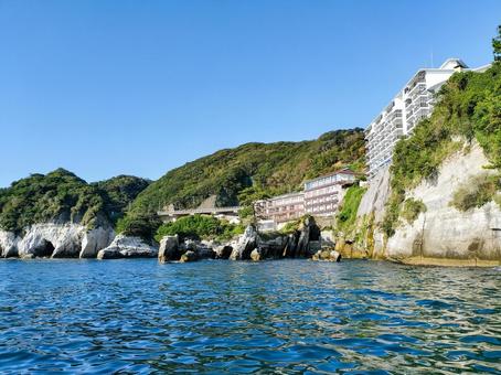 西伊豆　堂ヶ島マリン 遊覧船からの眺め 堂ヶ島,遊覧船,観光船の写真素材