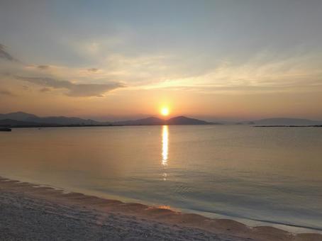 夕日(小松原海岸) 夕日(小松原海岸)の写真