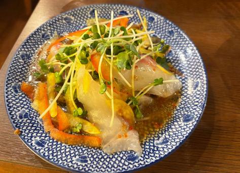鯛のカルパッチョ 鯛のカルパッチョの写真