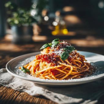 トマトのパスタ トマトのパスタの写真