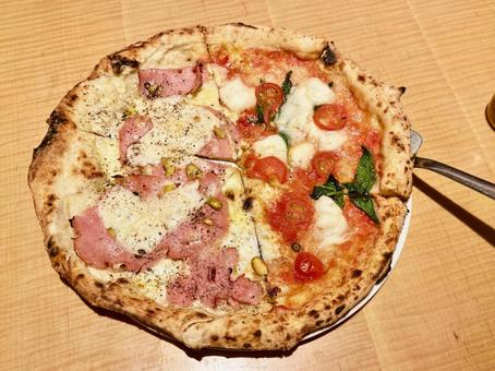 ピザ　ハーフ&ハーフの写真