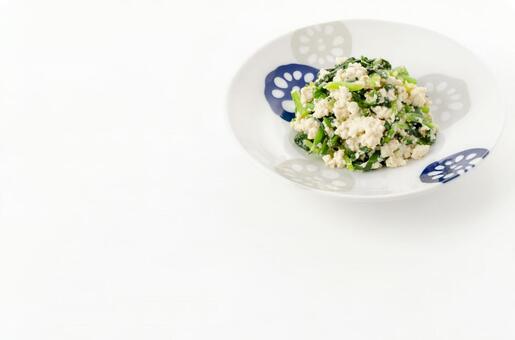 ホウレン草の白和えごま風味 ほうれん草と豆腐の白和え,白和え,ごま風味の写真素材