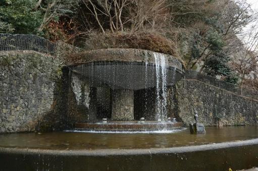 亀乃尾の滝 亀乃尾の滝 兵庫県,有馬温泉,温泉街の写真素材