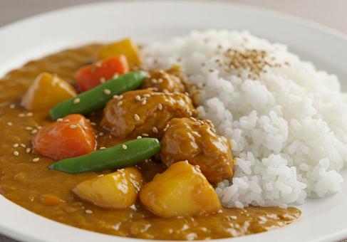 美味しそうなカレーライス 美味しそうなカレーライスの写真