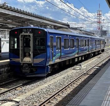 SR1系100番台 トップナンバー SR1系100番台 トップナンバー しなの鉄道,第三セクター,しな鉄の写真素材