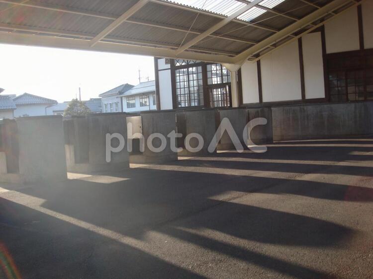 旧大社駅の改札風景 旧大社,改札,駅の写真素材