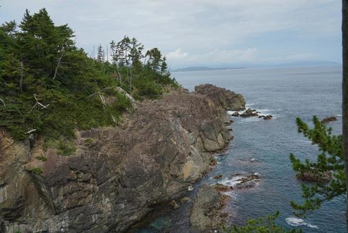 唐桑半島と大船渡(遠景) 唐桑半島と大船渡(遠景) 風景,断崖,海の写真素材