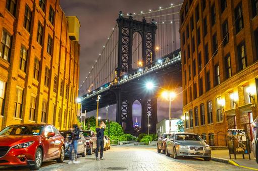 Night Manhattan Bridge 9, JPG Night Manhattan Bridge 9, the americas, new york state, nyc, JPG