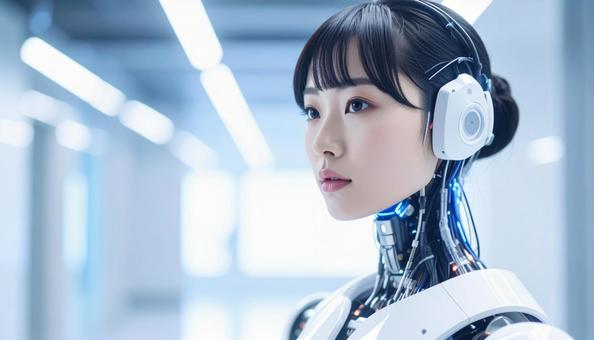 美しい女性型サイボーグ(日本人) 美しい女性型サイボーグ(日本人)の写真