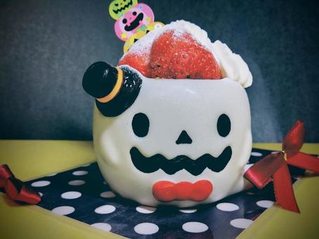 ハロウィンプリン ハロウィンプリン ハロウィン,背景,ケーキの写真素材