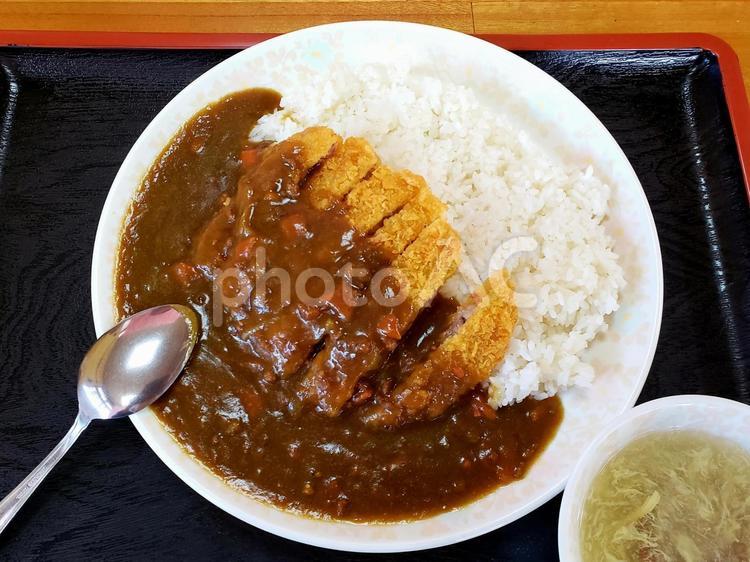 沖縄のうまかもん 沖縄,食べ物,カツカレーの写真素材